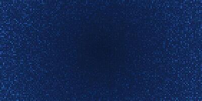 Abstract grid pixel pattern background. Illustration element with square, geometric mosaic, texture on dark blue color. Design for digital datum, technology background vector