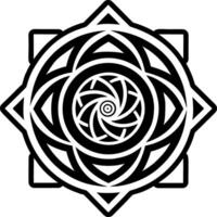 Ratio spiral icon in filled style vector