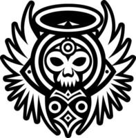 A glyph style icon of halo symbol vector