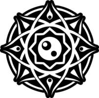 A filled style icon harmony symbol vector