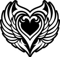 A solid style icon of sacred heart tattoo vector