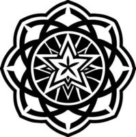 Flower pattern icon in filled style vector
