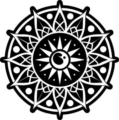Eclipse tattoo icon in filled style