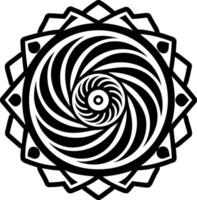 Phi spiral icon in filled style vector