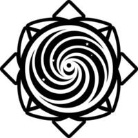Milky way icon in glyph style vector