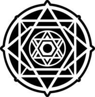 Ascension geometry icon in filled style vector