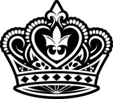 A glyph style icon of coronet tattoo vector