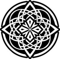Etheric geometry icon in solid style vector