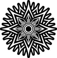 Solar flare icon in solid style vector