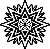 Polar star icon in solid style vector