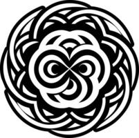 Infinity spiral icon in filled style vector