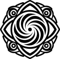 A filled style icon of swirl vector