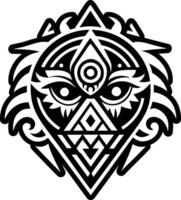 A filled style icon of celestial artwork symbol vector