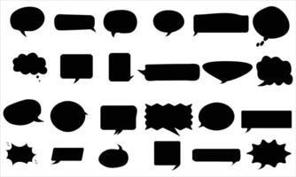 Speech and Thought Bubbles Set vector
