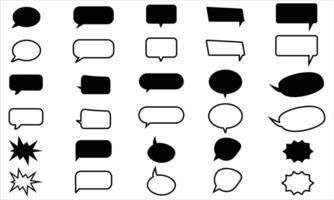 Speech Bubble Icons Set vector