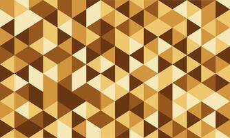 Geometric abstract horizontal pattern of triangles in mocha tones vector