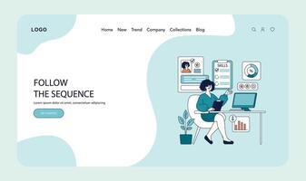 Digital Skills Assessment Illustration for Web Design vector