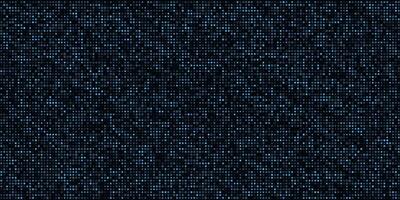 Digital technology data background made of dark blue round pixel pattern. vector