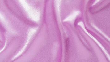 Abstract wavy pink fabric texture. Liquid holographic background. Smooth silk fabric surface with ripples and folds on the tissue Holographic Pastel Background with 3D Rendering in Seamless Loop video