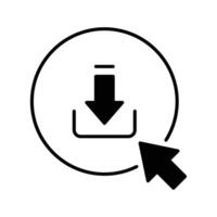 Download icon collection. Download file, cloud storage, web button symbol. vector