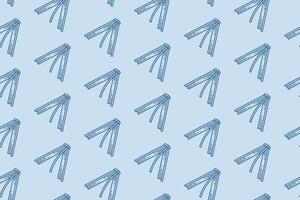 Pattern of blue books on a light blue background. Suitable for bookstores, libraries, education, reading enthusiasts, and academic projects. vector