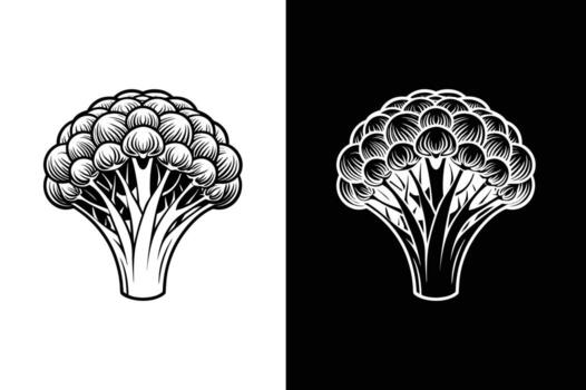 Broccoli. Icon for design Easily editable icon vector