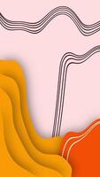 An abstract illustration of a mountain with a curved line video
