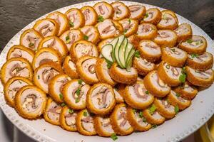 chicken cordon bleu platter photo