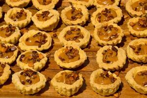 a tray of mini peanut butter cups photo