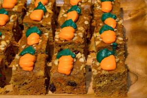 carrot cake slices photo