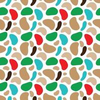 seamless pattern of minimalist camouflage ornament vector
