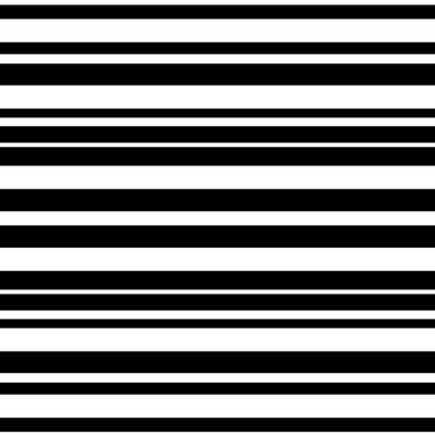Seamless black and white geometric pattern with black stripes on a white background