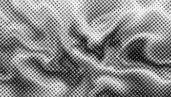 Abstract marble wave halftone black and white texture. Monochrome background for printing on badges, posters, covers. Vintage pattern of dots organically arranged. vector