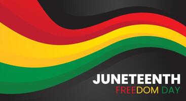 Juneteenth Independence Day background vector