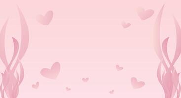 Abstract pink smooth gradient background vector