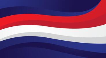 Modern blue red wave abstract background design vector