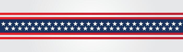 Red white blue patriotic background with stars vector