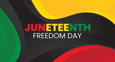 Happy Juneteenth Freedom Day Background vector