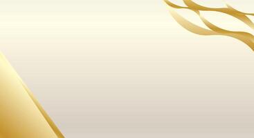 Abstract gold smooth gradient background vector