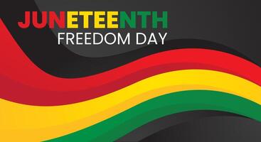 Juneteenth Independence Day background design vector