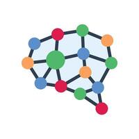 neural network icon vector