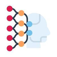 machine learning icon vector