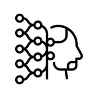 machine learning line style vector