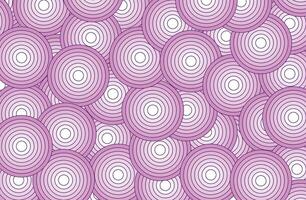 Illustration background onion slice unique design vector