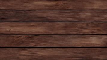 Dark walnut wood plank texture, elegant and rich brown tone, seamless and high resolution background, top view, ideal for luxury branding and packaging photo