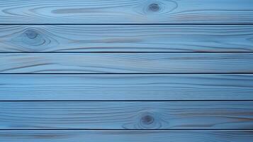 Top view of blue wooden table background photo