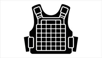 Bulletproof Vest Tactical Armor Protective Gear vector