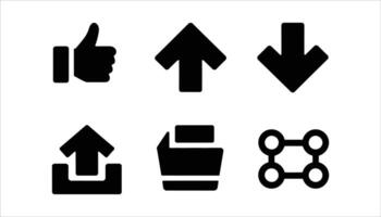 Essential UI Icons Pack for Web and App Interface vector