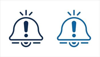 Alert Notification Bell Icon for Warning and Reminder Design vector