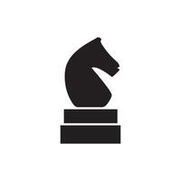 Strategic Chess Icon Silhouette Illustration Ideal for Game Design Business Concepts and Digital Graphics Projects vector